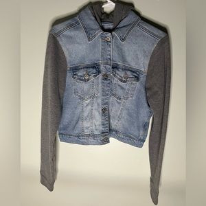 Hollister Jean jacket, size M, color blue